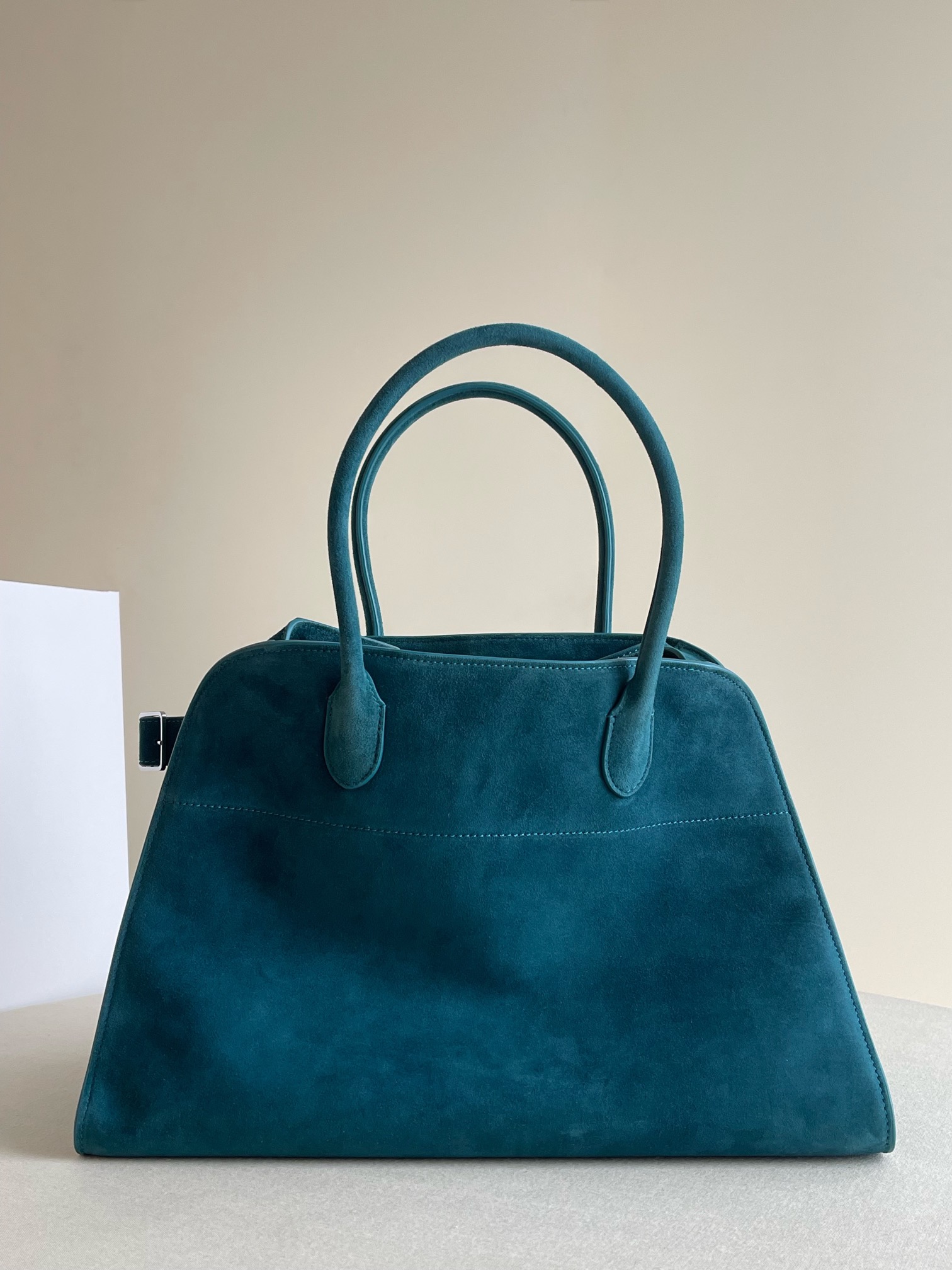 Row Margaux15 large size suede peacock blue