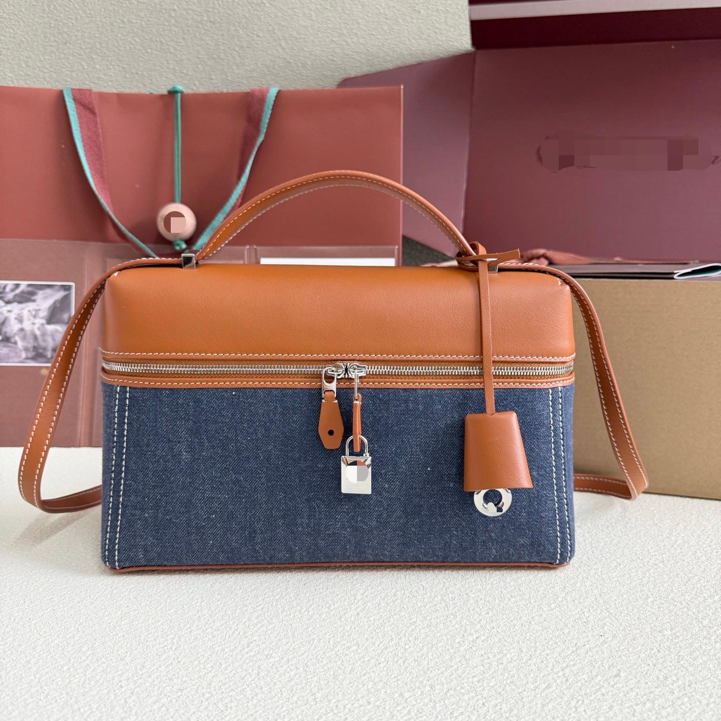 LP27 Blue denim fabric Extra Bag